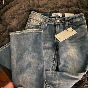 Nwt Telepathia low rise blue jeans sz5